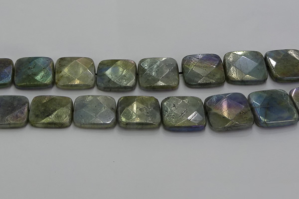 CLB692 15.5 inches 30mm faceted square AB-color labradorite beads