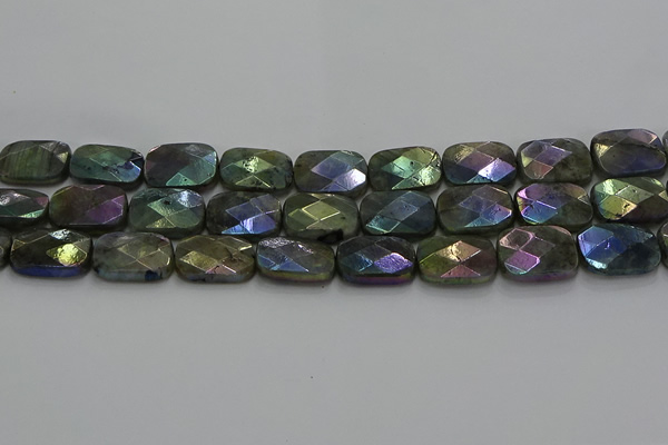 CLB699 15.5 inches 15*20mm faceted rectangle AB-color labradorite beads