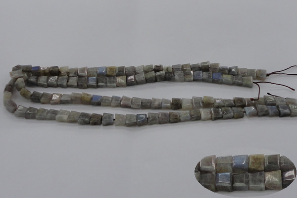 CLB752 15.5 inches 7*9mm faceted trapezoid labradorite gemstone beads