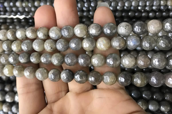 CLB882 15.5 inches 8mm faceted round AB-color labradorite beads