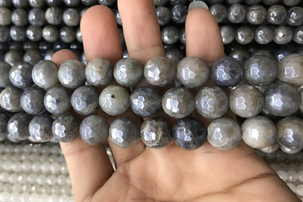 CLB884 15.5 inches 12mm faceted round AB-color labradorite beads
