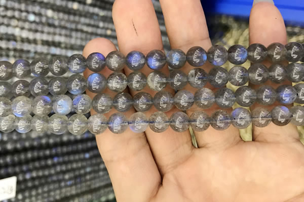 CLB920 15.5 inches 8mm round labradorite beads wholesale