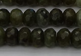CLB958 15.5 inches 8*12mm faceted rondelle labradorite beads