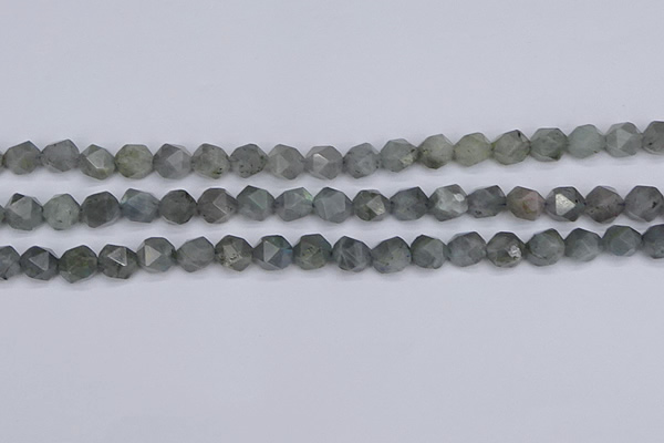 CLB981 15.5 inches 6mm faceted nuggets labradorite beads wholesale
