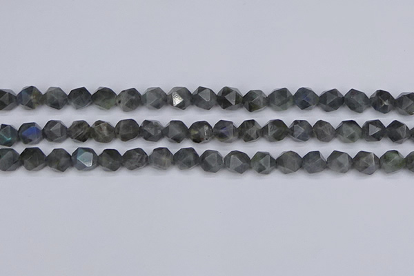 CLB987 15.5 inches 8mm faceted nuggets labradorite beads wholesale