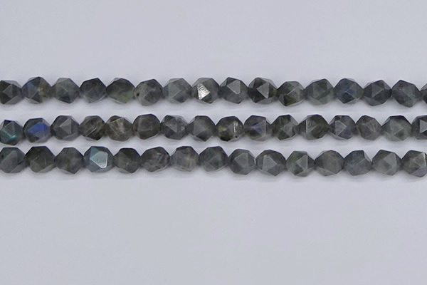 CLB988 15.5 inches 10mm faceted nuggets labradorite beads wholesale