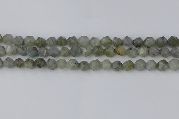 CLB994 15.5 inches 10mm faceted nuggets labradorite gemstone beads