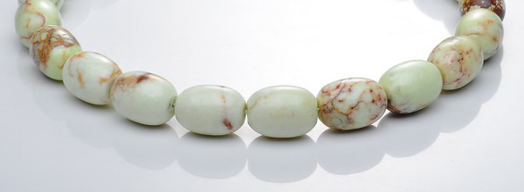CLE01 15*20mm egg shape lemon turquoise stone beads wholesale