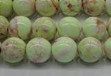 CLE201 15.5 inches 6mm round lemon turquoise beads wholesale