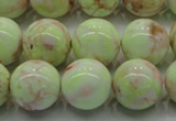 CLE203 15.5 inches 10mm round lemon turquoise beads wholesale