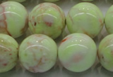 CLE205 15.5 inches 14mm round lemon turquoise beads wholesale
