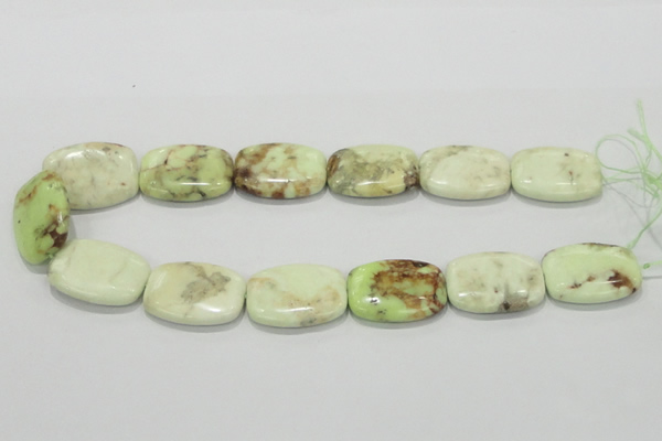CLE43 15.5 inches 22*30mm rectangle lemon turquoise beads wholesale