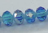CLG41 14 inches 8*10mm faceted rondelle handmade lampwork beads
