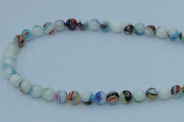 CLG509 16 inches 8mm round lampwork glass beads wholesale