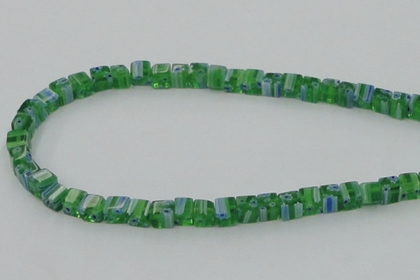 CLG561 16 inches 6*6mm cube lampwork glass beads wholesale