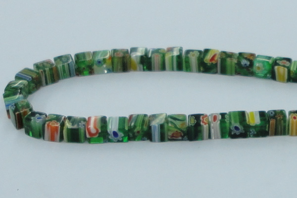 CLG563 16 inches 8*8mm cube lampwork glass beads wholesale