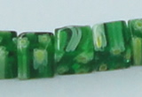 CLG565 16 inches 8*8mm cube lampwork glass beads wholesale