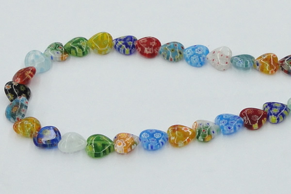 CLG580 16 inches 12*12mm heart lampwork glass beads wholesale