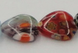 CLG581 16 inches 16*16mm heart lampwork glass beads wholesale