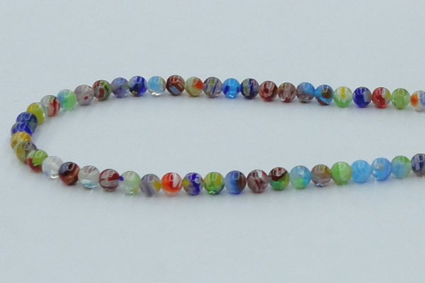 CLG600 16 inches 6mm round lampwork glass beads wholesale