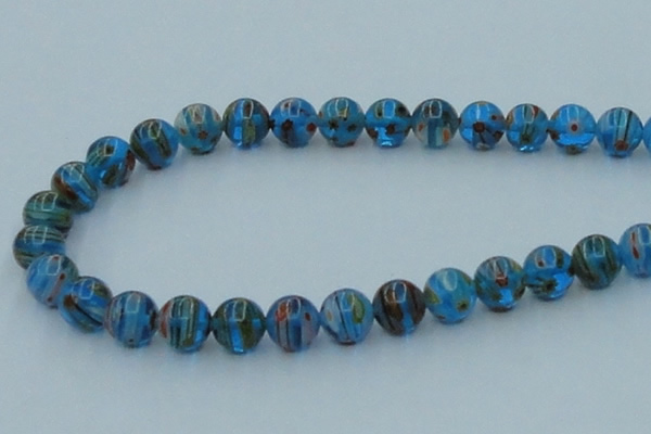 CLG605 16 inches 10mm round lampwork glass beads wholesale