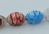 CLG609 5PCS 16 inches 8*12mm rice lampwork glass beads wholesale
