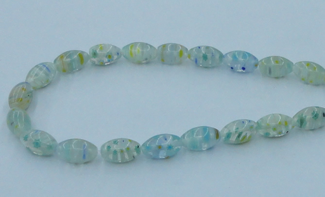 CLG615 3PCS 16 inches 10*16mm rice lampwork glass beads wholesale