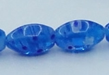 CLG616 3PCS 16 inches 10*16mm rice lampwork glass beads wholesale
