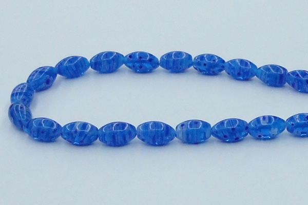 CLG616 3PCS 16 inches 10*16mm rice lampwork glass beads wholesale