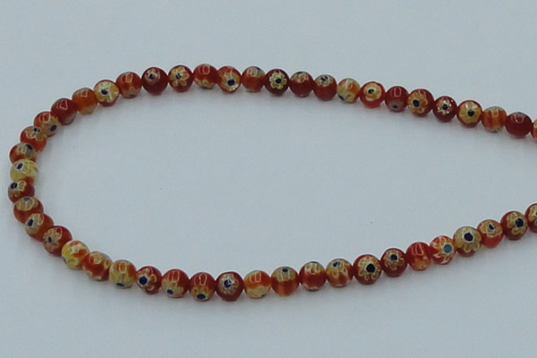 CLG626 10PCS 16 inches 6mm round lampwork glass beads wholesale