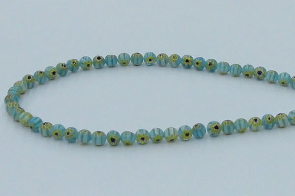 CLG627 10PCS 16 inches 6mm round lampwork glass beads wholesale