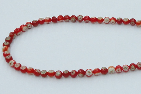 CLG630 10PCS 16 inches 6mm round lampwork glass beads wholesale