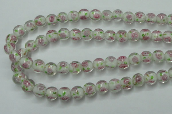 CLG750 15.5 inches 10mm round lampwork glass beads wholesale