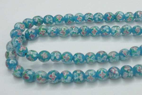 CLG755 15.5 inches 10mm round lampwork glass beads wholesale