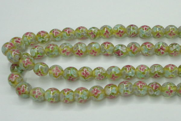 CLG756 15.5 inches 10mm round lampwork glass beads wholesale