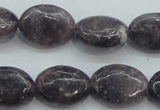 CLI05 15.5 inches 13*18mm oval natural lilac jasper beads wholesale