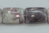 CLI64 15.5 inches 18*25mm rectangle natural lilac jasper beads wholesale