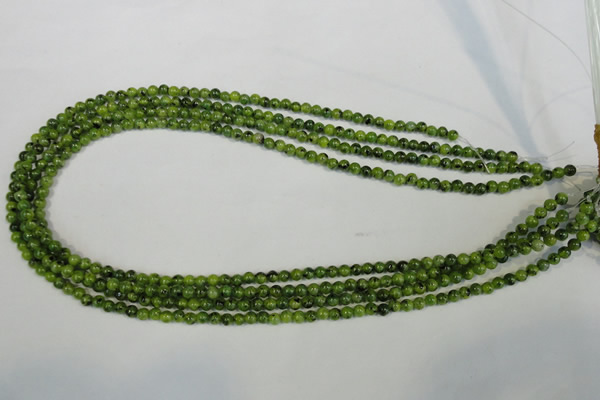 CLJ200 15.5 inches 4mm round dyed sesame jasper beads wholesale