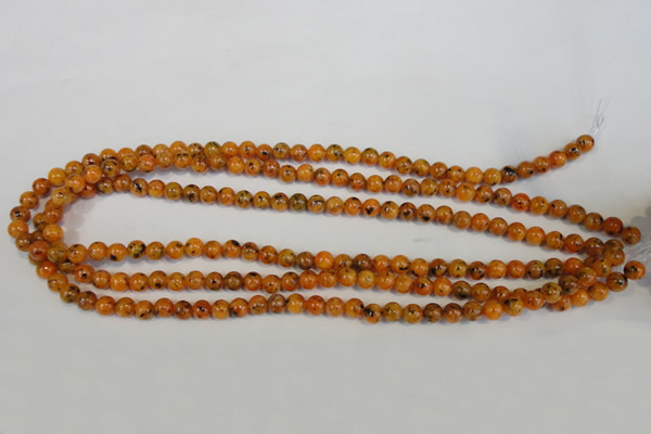 CLJ211 15.5 inches 6mm round dyed sesame jasper beads wholesale