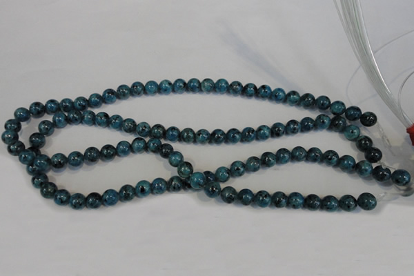 CLJ223 15.5 inches 8mm round dyed sesame jasper beads wholesale