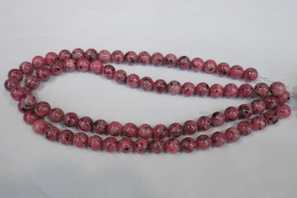 CLJ232 15.5 inches 10mm round dyed sesame jasper beads wholesale
