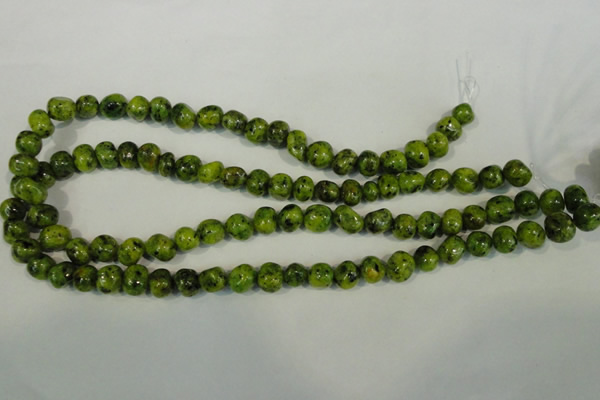 CLJ240 15.5 inches 10mm nuggets dyed sesame jasper beads wholesale