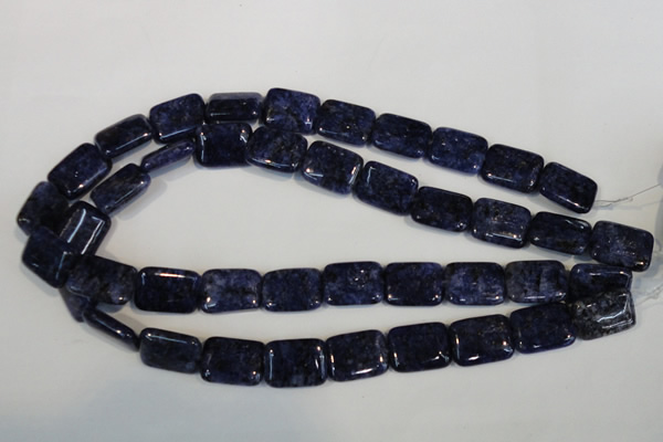CLJ294 15.5 inches 15*20mm rectangle dyed sesame jasper beads wholesale