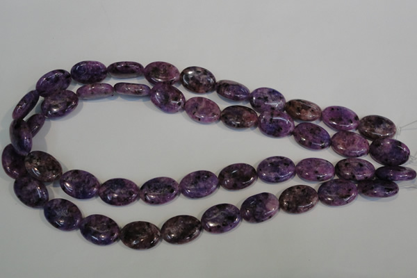 CLJ324 15.5 inches 13*18mm oval dyed sesame jasper beads wholesale