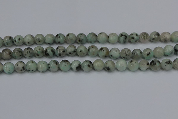 CLJ403 15.5 inches 10mm round sesame jasper beads wholesale