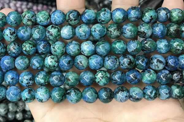 CLJ520 15.5 inches 4mm,6mm,8mm,10mm & 12mm round sesame jasper beads