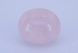 CLO01 19*30mm rondelle loose rose quartz gemstone beads wholesale