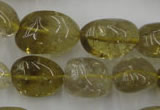 CLQ170 15.5 inches 12*16mm – 14*22mm nuggets natural lemon quartz beads