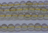 CLQ350 15 inches 4mm round natural lemon quartz beads wholesale
