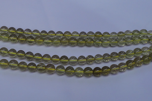 CLQ352 15 inches 8mm round natural lemon quartz beads wholesale